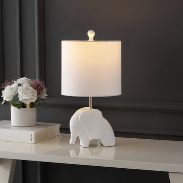 Koda Eclectic Southwestern Resin/Iron Elephant LED Kids Table Lamp - JONATHAN Y